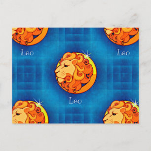 leo horoscope vykort