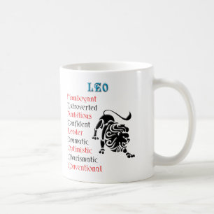 Leo Horoscope Zodiac-tecken Kaffemugg