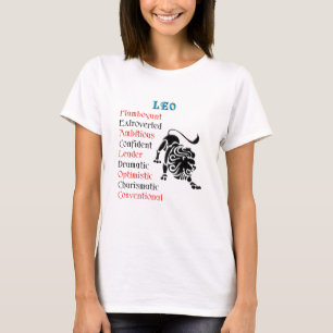 Leo Horoscope Zodiac-tecken T-shirt