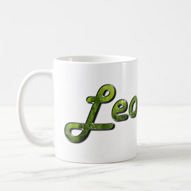 Leo i Peridot Gemstone Kaffemugg (Vänster)
