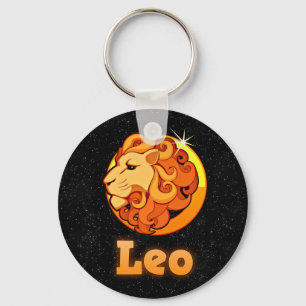 Leo illustration nyckelring