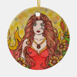 Leo Julgransprydnad Keramik