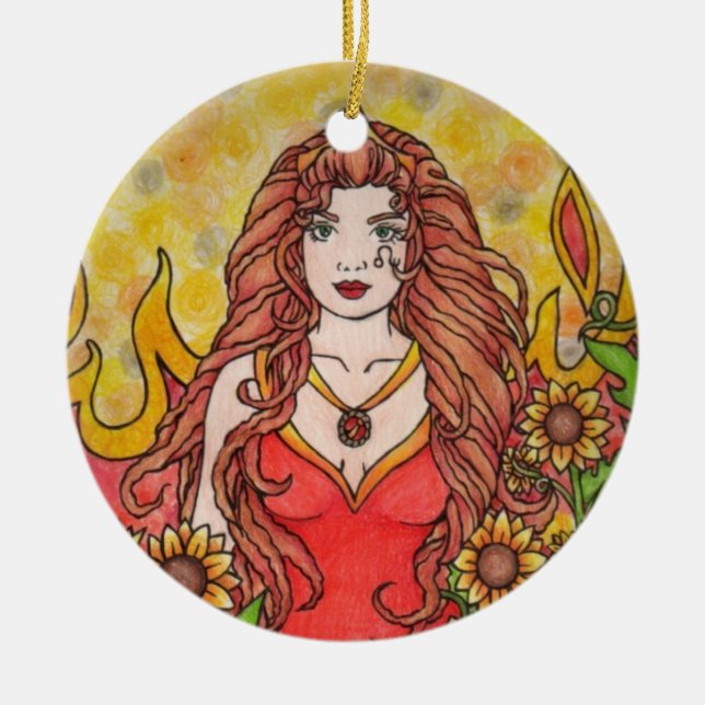 Leo Julgransprydnad Keramik (Framsidan)