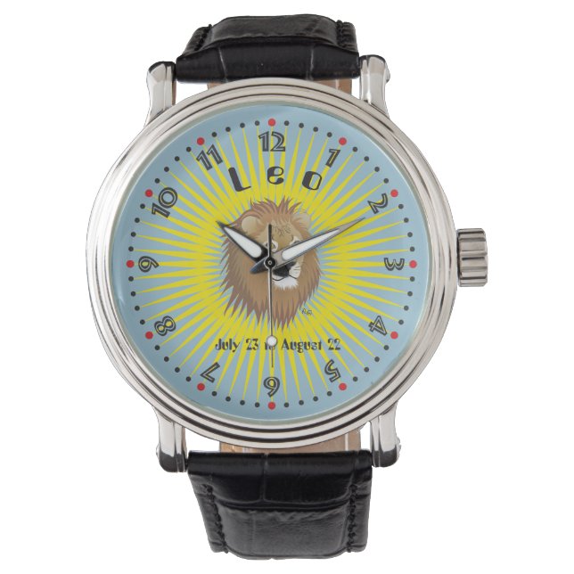 Leo July 23 to August 22 Watchs Armbandsur (Framsida)