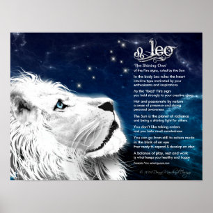 Leo Karakteristics Poster