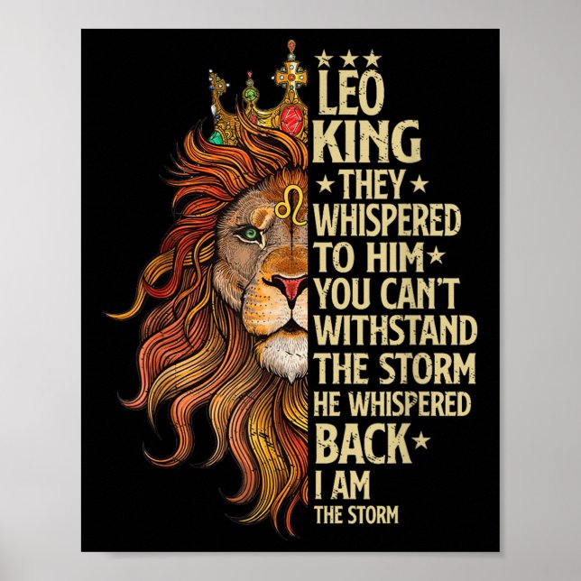 Leo King They Whispered To Him You Cant With Stand Poster (Framsidan)