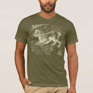 Leo konstellation Hevelius 1690 July23 - Augusti T Shirt