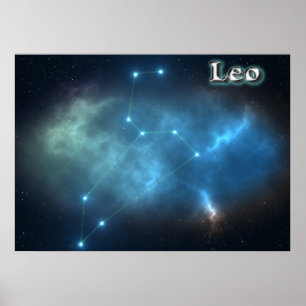 Leo konstellation poster
