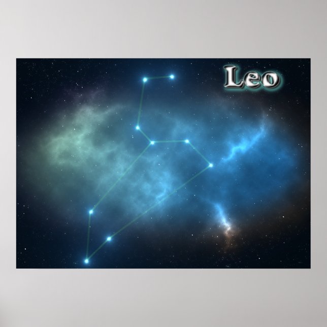 Leo-konstellation Poster (Framsidan)