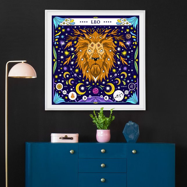 Leo: ”Kunglig rytande” Zodiak Poster (Skapare uppladdad)