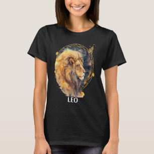 Leo Lejon Astrological Fire Zodiac Sign Sol föresk T Shirt