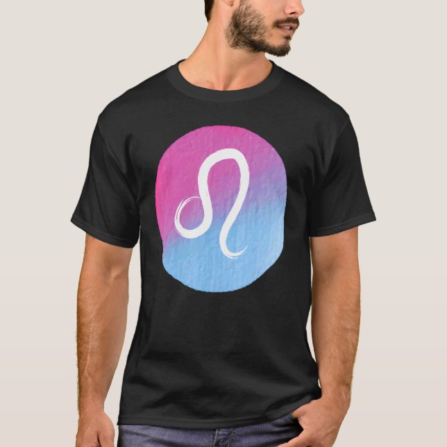 Leo Lejon astronomi Astrology Horoscope Zodiac Wom T Shirt (Framsida)