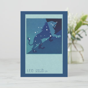 Leo Lejon Constellation Vintage Zodiac Astrology