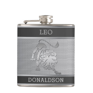 Leo, Lejon i Black and Silver Mesh Fickplunta