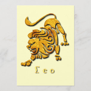 Leo lejon inbjudan