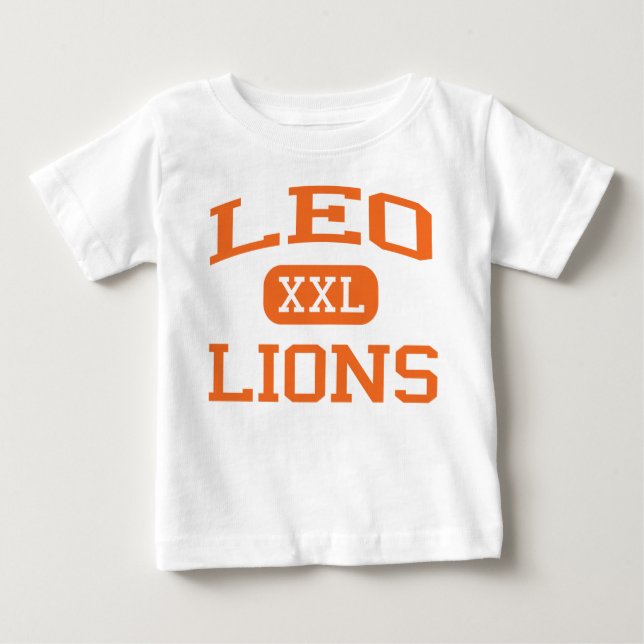Leo - lejon - Leo högstadium - Chicago Illinois T Shirt (Framsida)