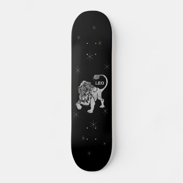 Leo Lejon Silver Zodiac Skateboard Deck (Framsida)