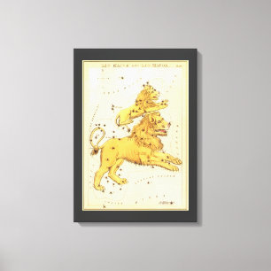 Leo Lejon Vintage Konstellation Urania's spegel Canvastryck