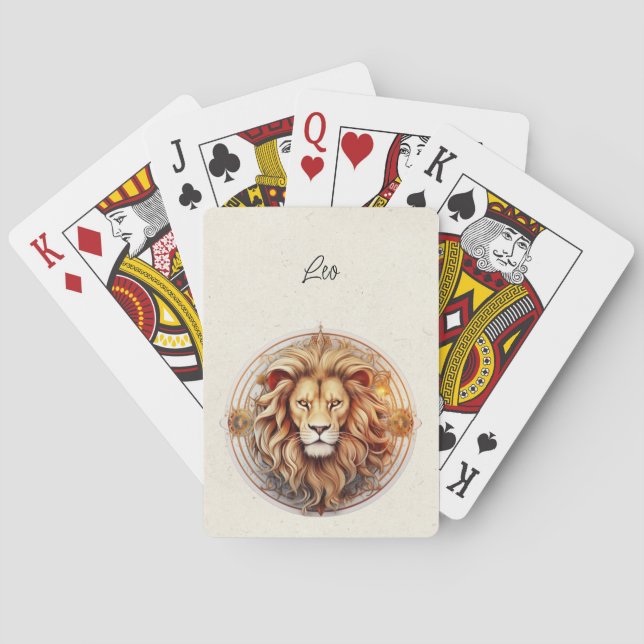 Leo Lejon Zodiac Minimalist Casinokort (Baksidan)