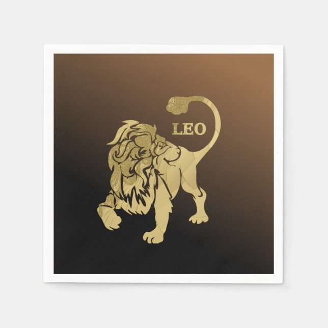 Leo Lejon Zodiac Pappersservett (Framsidan)