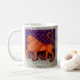 Leo Lejon Zodiac Sign Horoscope Födelsedagsfest Kaffemugg