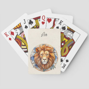Leo Lejon Zodiac Watercolor Casinokort