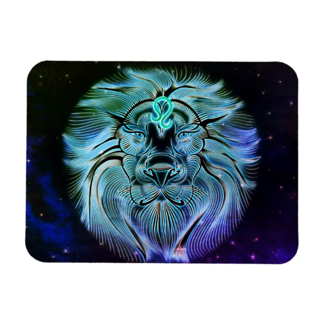 leo lejon zodiakmagnet magnet (Horisontell)