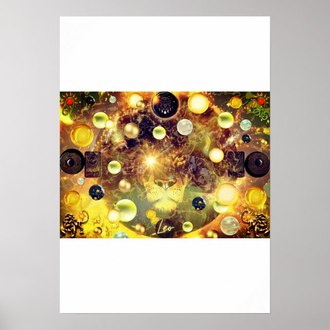 Leo, Lejona Horoscope Poster (Framsidan)