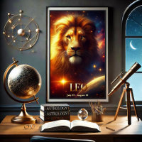 Leo, Lejona Zodiac Celestial Poster