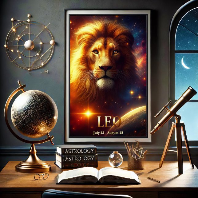 Leo, Lejona Zodiac Celestial Poster (Skapare uppladdad)