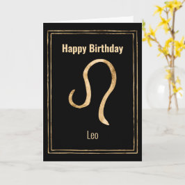 Leo Lejonare guld astrology zodiac Grattis på föde Kort
