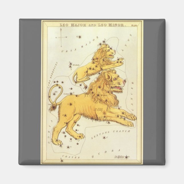 Leo Lejonet Vintage Konstellation Urania's Mirror Magnet (Framsidan)