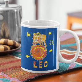 Leo, Lejont zodiaktecken kaffe mugg