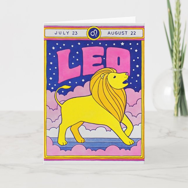 Leo Letterpress-kort Kort (Framsida)