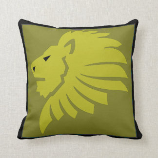 Leo Lion Kudde i Guld och Svart