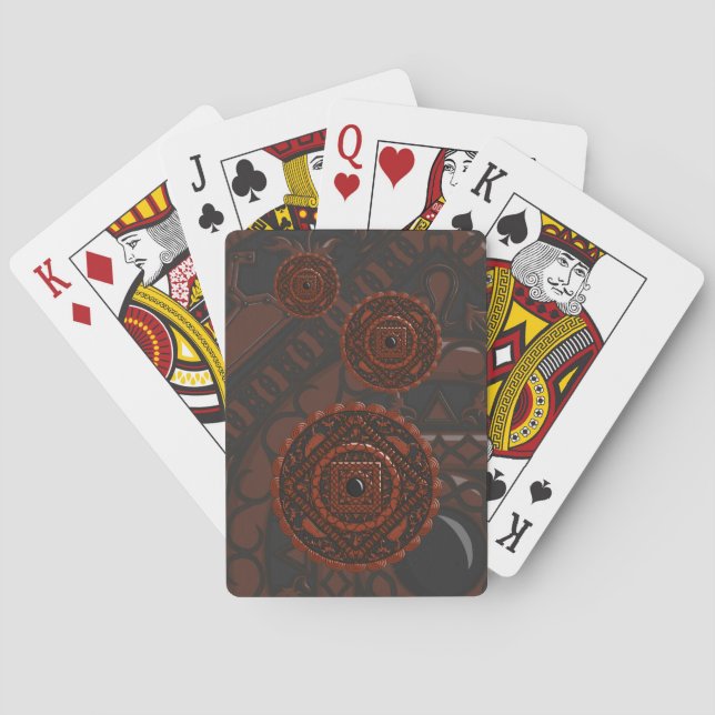 Leo Mandala Classic-spelkort Kortlek (Baksidan)