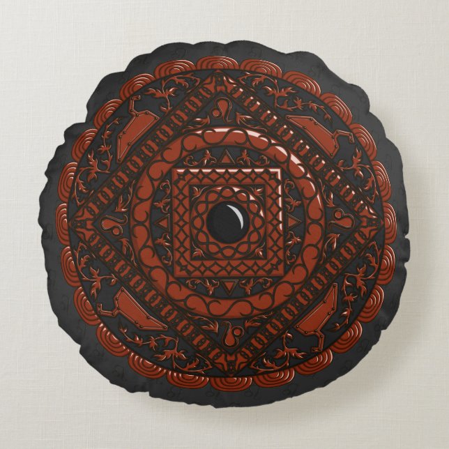 Leo Mandala Rund Kudd Kudde (Framsidan)