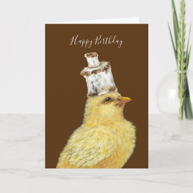 Leo, Marshmallow Peep-födelsedagskort Kort (Framsida)