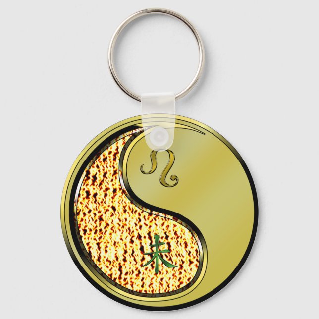 Leo & Metall Goat Nyckelring (Framsida)