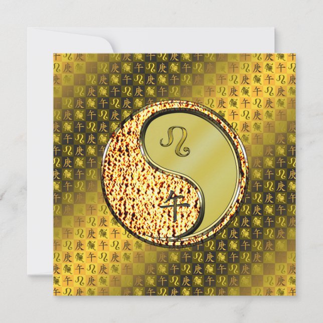 Leo & Metall Horse Kort (Framsida)