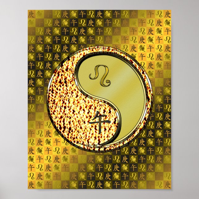 Leo & Metall Horse Poster (Framsidan)