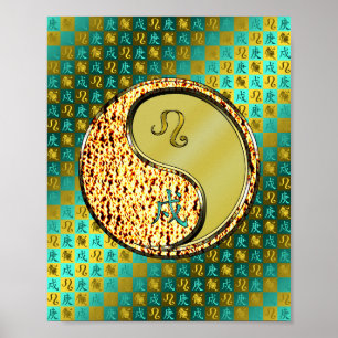 Leo & Metall Hund Poster