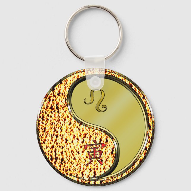 Leo & Metall Tiger Nyckelring (Framsida)