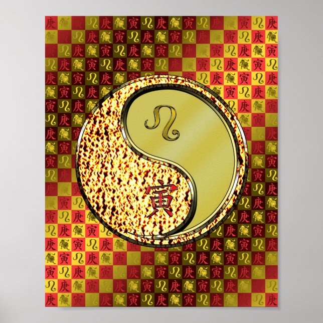 Leo & Metall Tiger Poster (Framsidan)