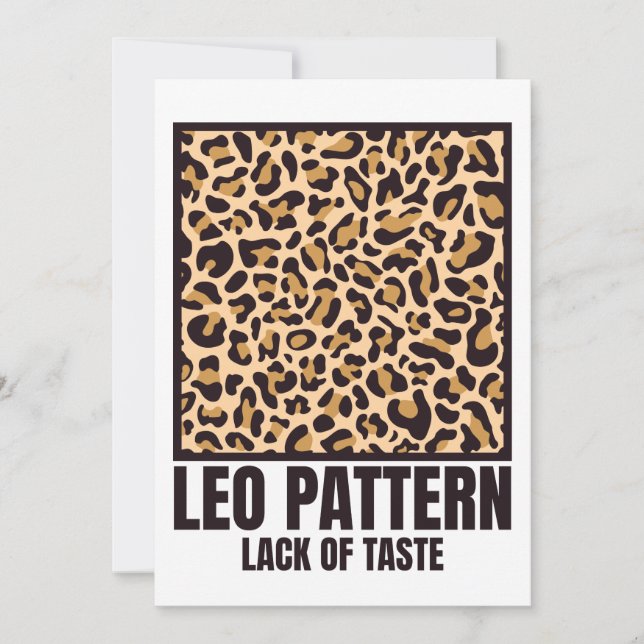 Leo Mönster Bad Taste Mode offer Inbjudningar (Framsida)