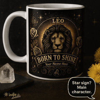 Leo Mugg - djet Zodiac Gift for Leos