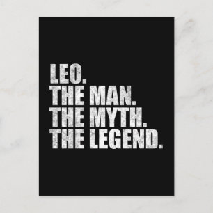 Leo namn, Leo Människan Myten Legenden Vykort