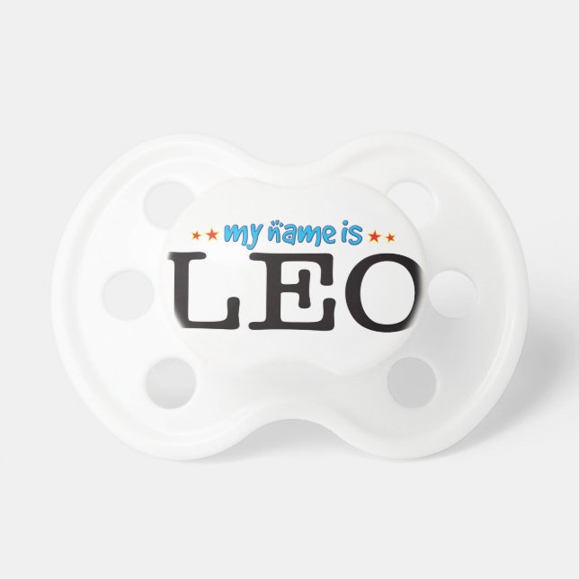 Leo namn napp (Framsidan)