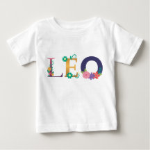 LÉO Namnkonst med broderade blommor