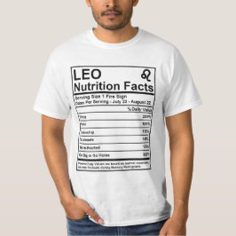 Leo näringfakta - #SaveTheWorldTribeT-tröja T Shirt